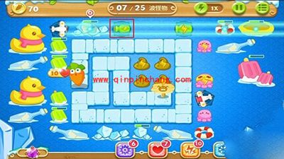 保卫萝卜2第47关金萝卜攻略