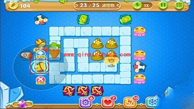 保卫萝卜2第47关金萝卜攻略