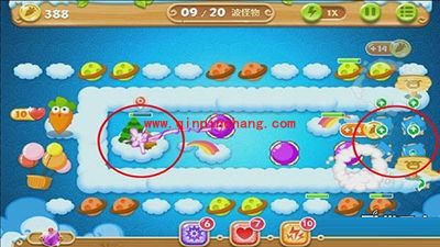 保卫萝卜2第53关全清攻略