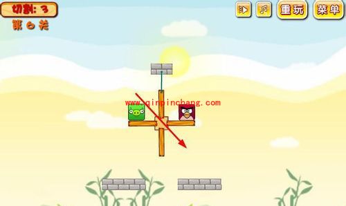 愤怒的小鸟各关卡挤兑绿猪的攻略