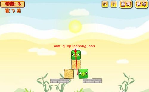 愤怒的小鸟各关卡挤兑绿猪的攻略