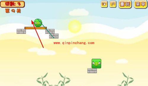 愤怒的小鸟各关卡挤兑绿猪的攻略