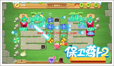 保卫萝卜2地下庄园主题D04关全清攻略