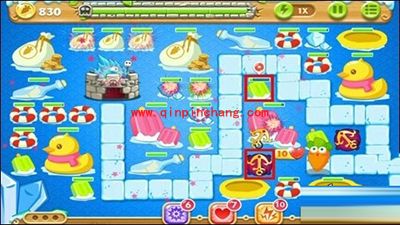 保卫萝卜2第49关的炮塔布阵图