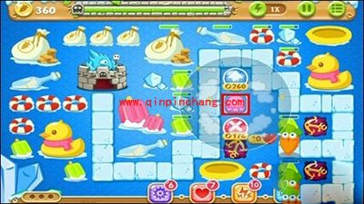 保卫萝卜2第49关的炮塔布阵图