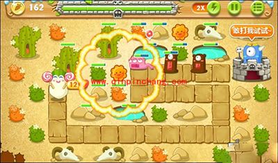 保卫萝卜2攻略：沙漠主题第79关