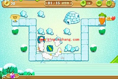 保卫萝卜2获得金萝卜的布阵图