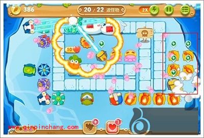 保卫萝卜2：浮冰主题第106关通关攻略