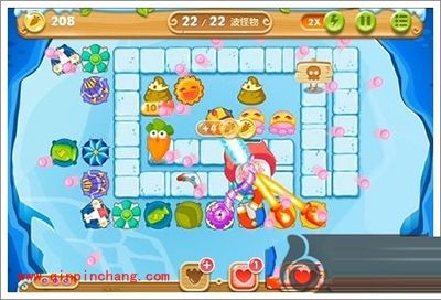 保卫萝卜2：浮冰主题第106关通关攻略