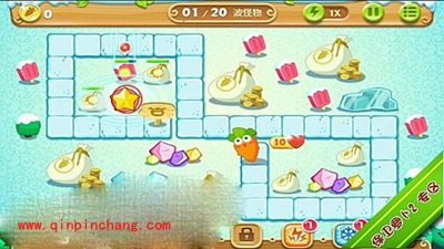 保卫萝卜2极地第13关通关秘籍