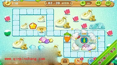 保卫萝卜2极地第13关通关秘籍