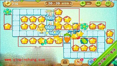 保卫萝卜2极地第13关通关秘籍