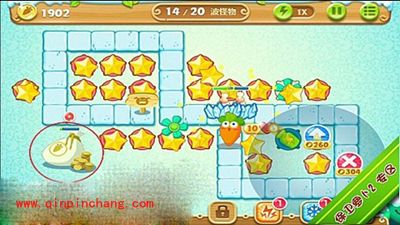 保卫萝卜2极地第13关通关秘籍