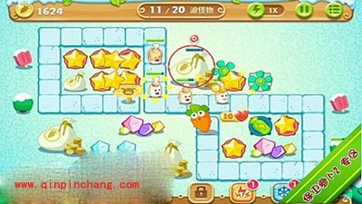 保卫萝卜2极地第13关通关秘籍