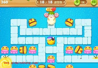 保卫萝卜2第84关详细通关步骤