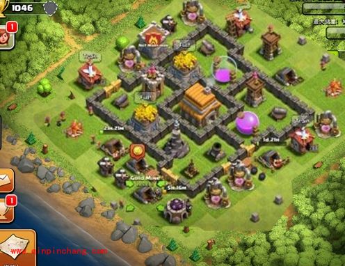 部落战争5本实用布局图推荐