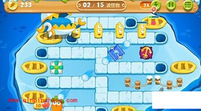 保卫萝卜2冰岛主题第135关通关秘籍