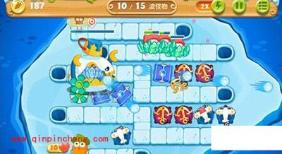 保卫萝卜2冰岛主题第135关通关秘籍