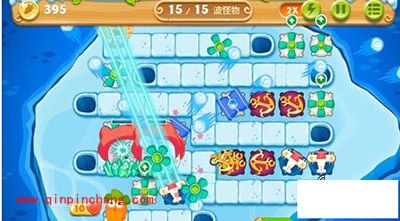 保卫萝卜2冰岛主题第135关通关秘籍