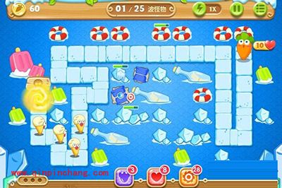 保卫萝卜2第31关水晶萝卜图文攻略