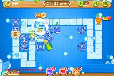 保卫萝卜2第31关水晶萝卜图文攻略