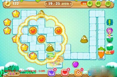 保卫萝卜2极地主题第8关图文攻略