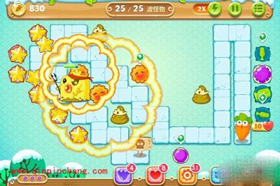 保卫萝卜2极地主题第8关图文攻略