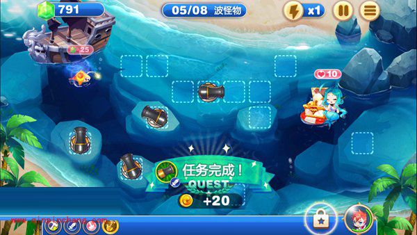 天天来塔防神秘海域第一关技巧