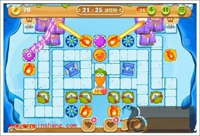 保卫萝卜2:浮冰主题104关过关技巧