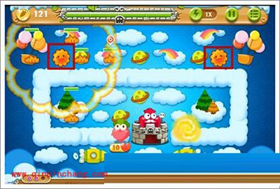 保卫萝卜2第55关全清攻略:三星金萝卜额外任务