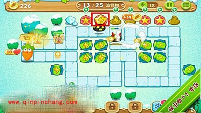 保卫萝卜2极地主题第9关的通关步骤