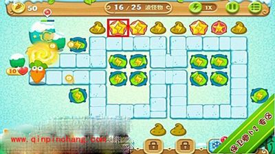 保卫萝卜2极地主题第9关的通关步骤