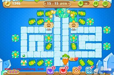 保卫萝卜2第46关快速通关攻略