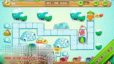 保卫萝卜2极地主题第2关图文攻略