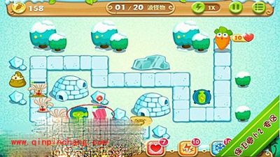 保卫萝卜2极地主题第2关图文攻略