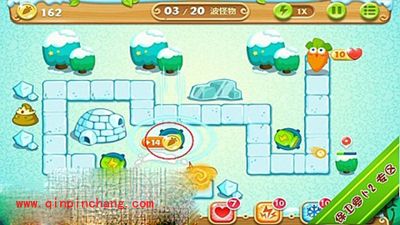 保卫萝卜2极地主题第2关图文攻略