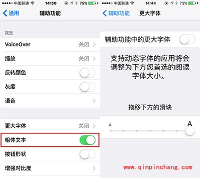 iPhone6s调整字体大小方法