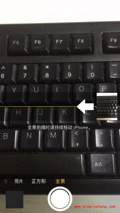 iphone怎么改变全景模式方向