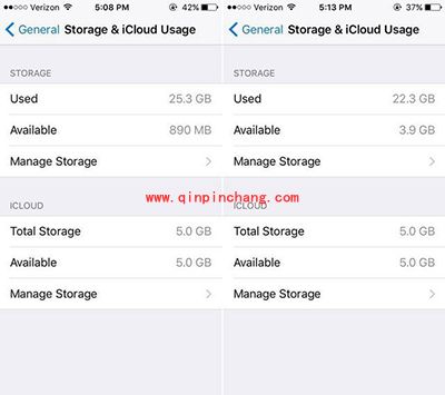 iPhone存储空间不够用解决办法