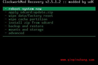 用Recovey模式恢复出厂设置方法