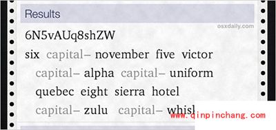 Siri生成随机密码的方法