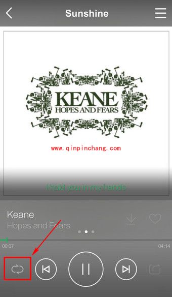 手机QQ音乐设置播放顺序的步骤