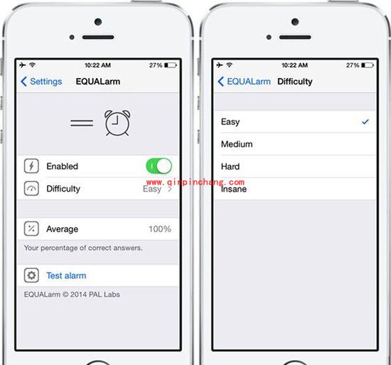 iOS7破###解插件EQUALarm:将闹钟设置为数学题
