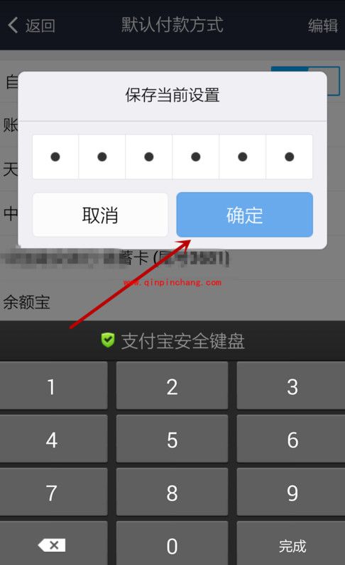 支付宝钱包设置默认支付方式教程