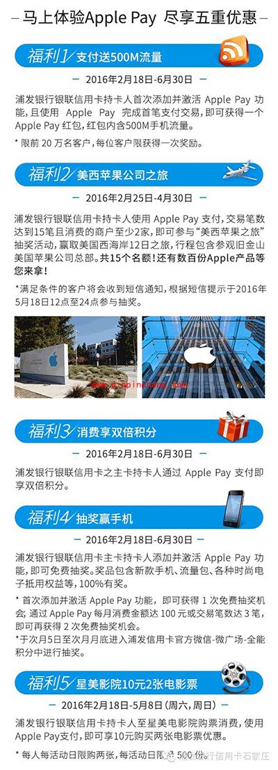 苹果Apple Pay各大银行优惠活动汇总