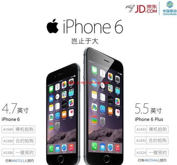 国行iPhone6总预订量超2000万部
