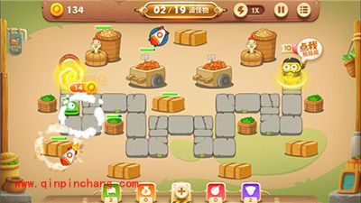 保卫萝卜3集市第八关卡金萝卜获取攻略