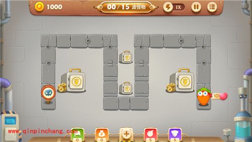 保卫萝卜3工厂主题第７关金萝卜通关技巧攻略