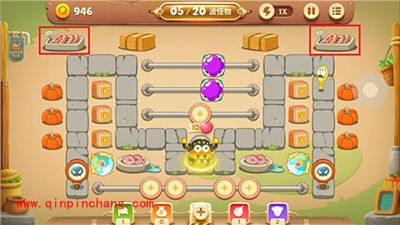 保卫萝卜3集市33关卡炮塔怎么搭建？集市33关卡金萝卜攻略