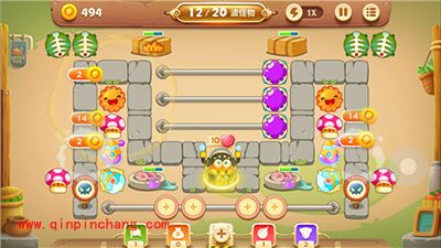 保卫萝卜3集市33关卡炮塔怎么搭建?集市33关卡金萝卜攻略